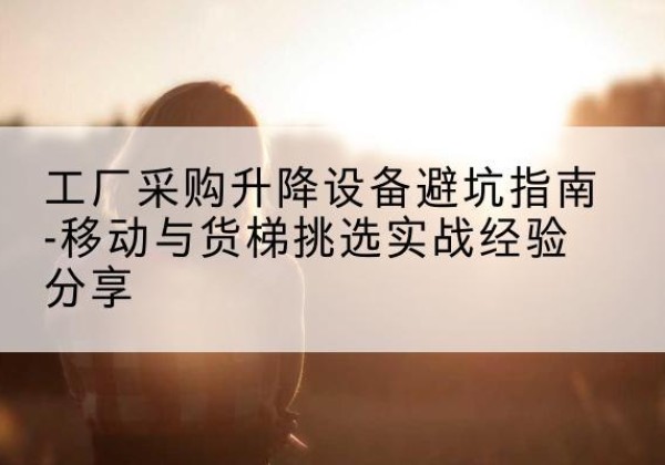 奉贤区移动式升降机怎么选-工厂采购升降设备避坑指南-移动与货梯挑选实战经验分享